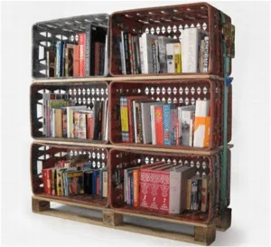 Assemblage de casiers pour bibliothèque -Afrolivresque