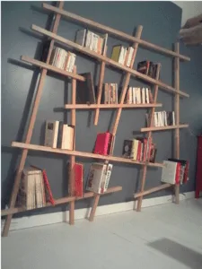 BIBLIOTHEQUE EN TASSEAUX