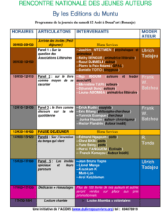 Félix Mbetbo-Programme-Rencontre-des-jeunes-auteurs-Cameroun-12-août-2017