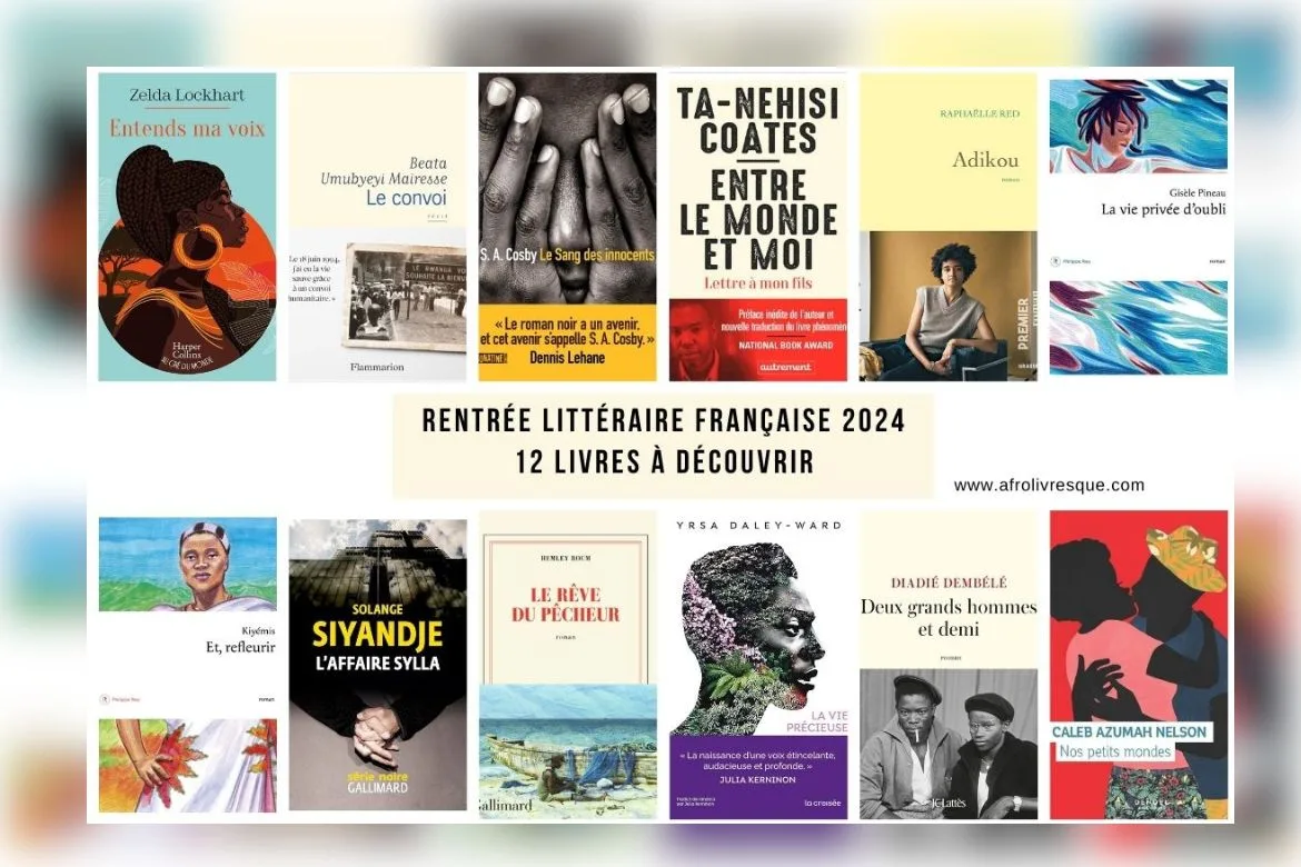 12 livres par des écrivains africains et afrodescendants dans la Rentrée littéraire française 2024
