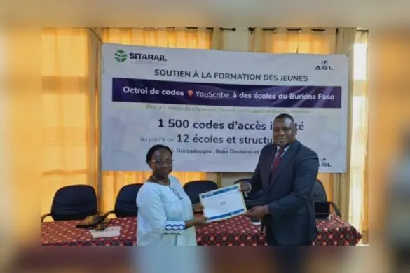 Burkina Faso Sitarail offre 1500 codes d’accès Youscribe à des étudiants