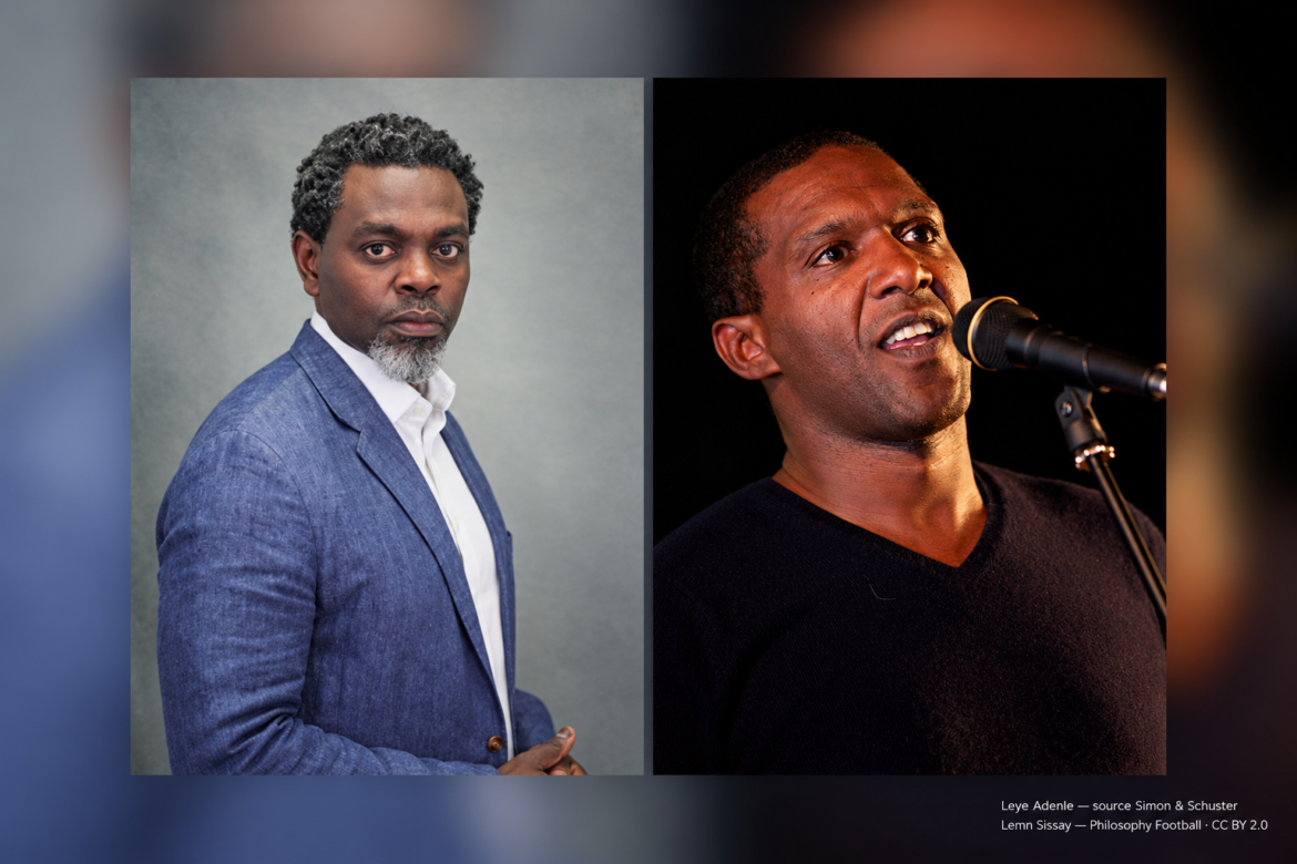 Portraits de Leye Adenle et Lemn Sissay.